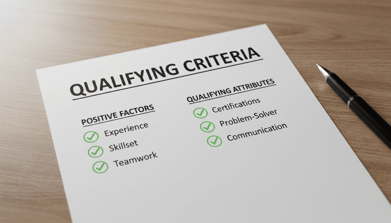 Strengths and qualifying factors