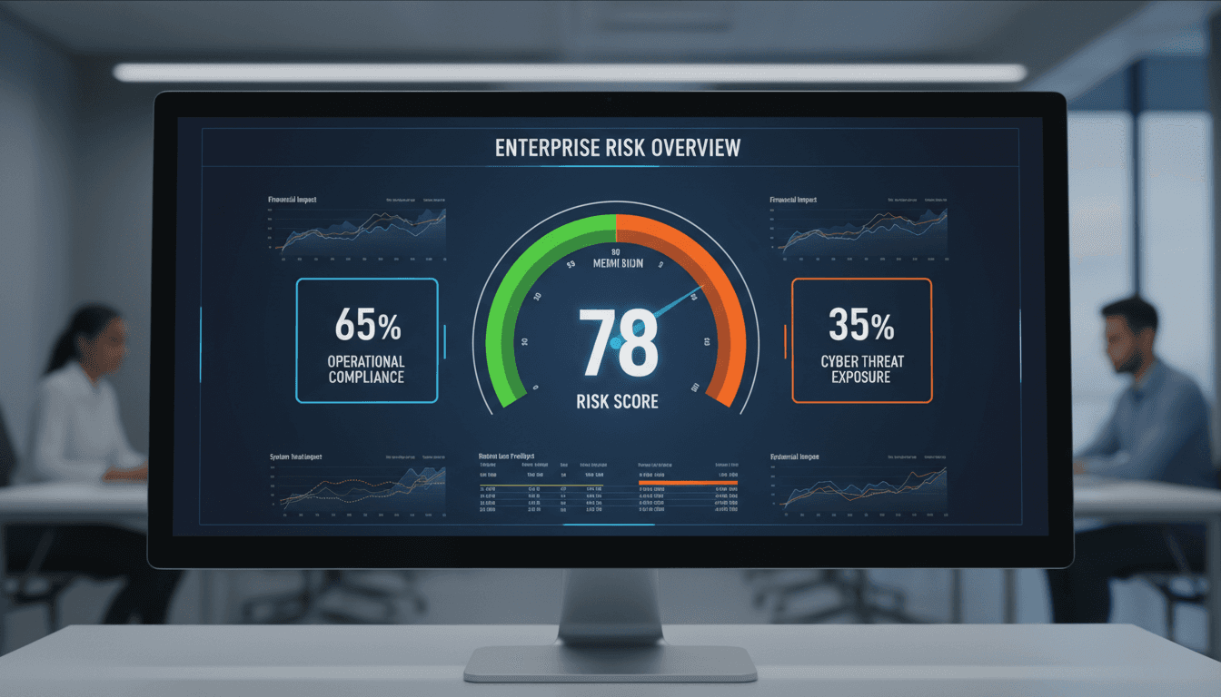 Risk score assessment display